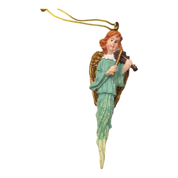 Set Of 12 Commodore Angel Icicle Ornaments 3.5" Vtg Christmas Decorations - Picture 4 of 13